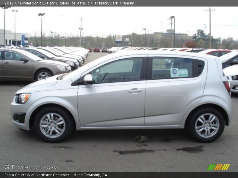 Silver Ice Metallic / Jet Black/Dark Titanium 2012 Chevrolet Sonic LS Hatch