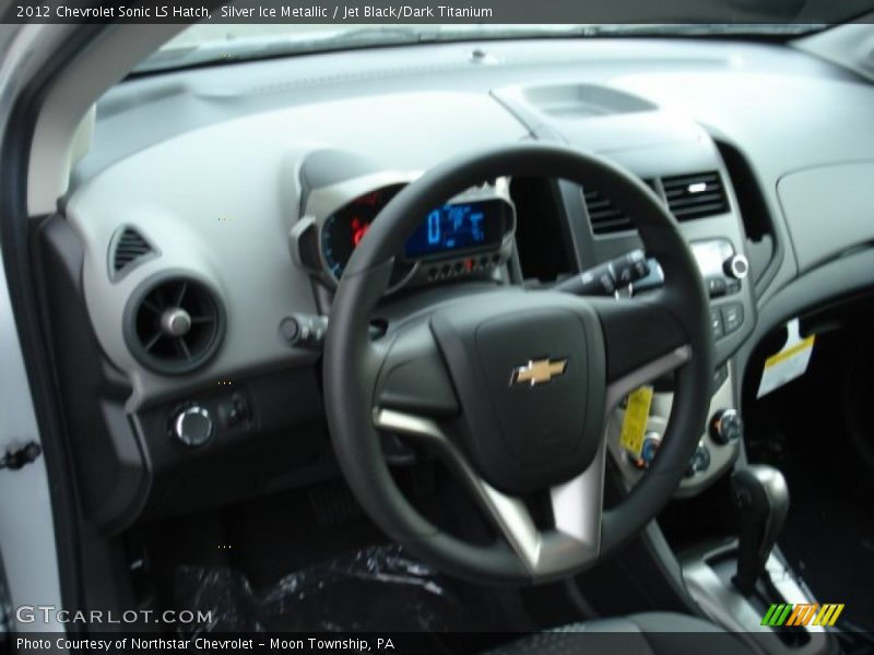 Silver Ice Metallic / Jet Black/Dark Titanium 2012 Chevrolet Sonic LS Hatch
