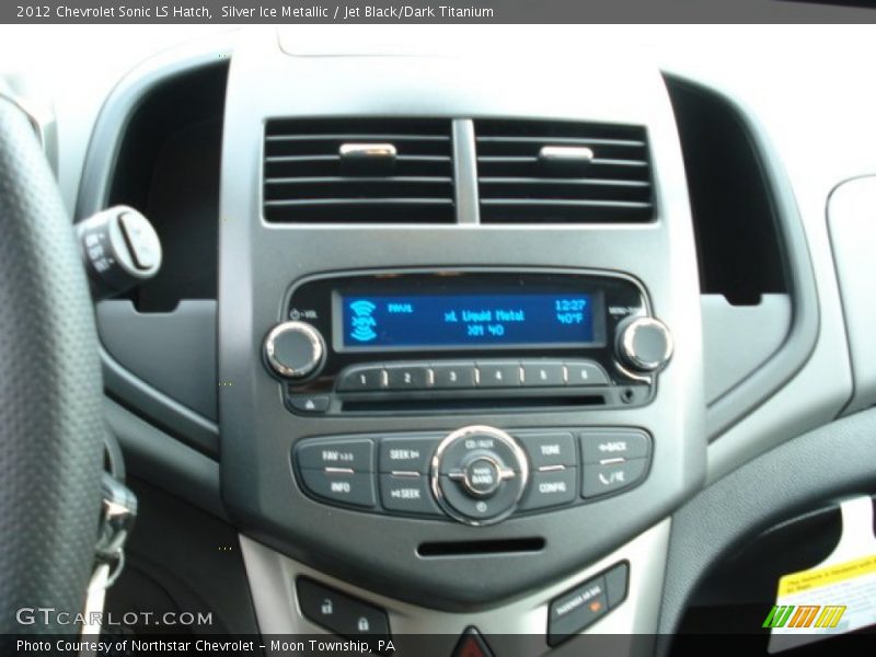 Silver Ice Metallic / Jet Black/Dark Titanium 2012 Chevrolet Sonic LS Hatch