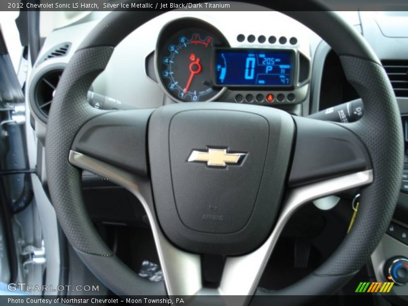 Silver Ice Metallic / Jet Black/Dark Titanium 2012 Chevrolet Sonic LS Hatch