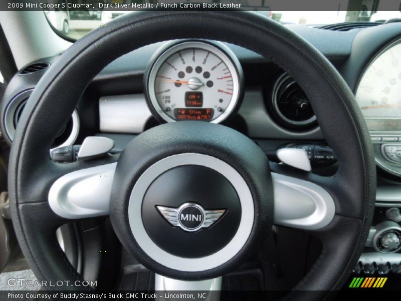 Dark Silver Metallic / Punch Carbon Black Leather 2009 Mini Cooper S Clubman