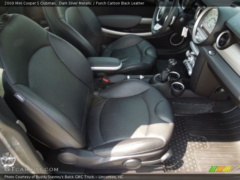 Dark Silver Metallic / Punch Carbon Black Leather 2009 Mini Cooper S Clubman