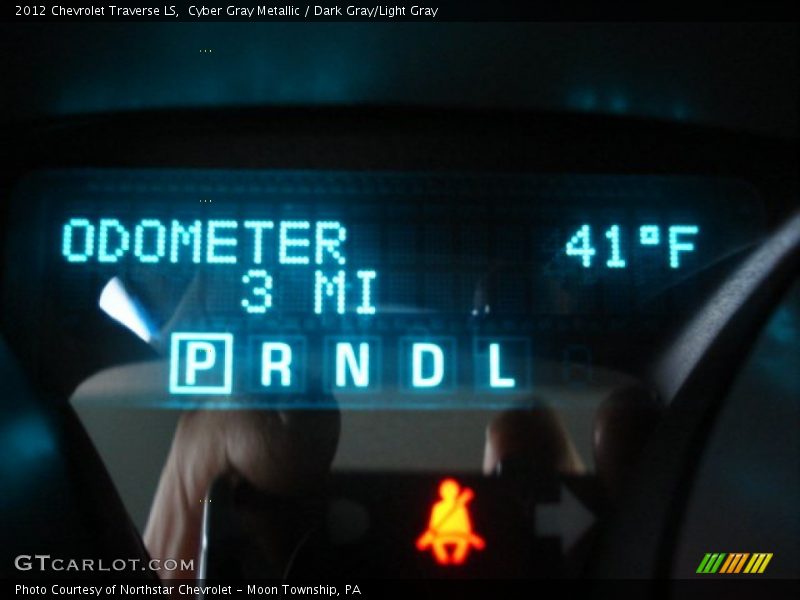 Cyber Gray Metallic / Dark Gray/Light Gray 2012 Chevrolet Traverse LS