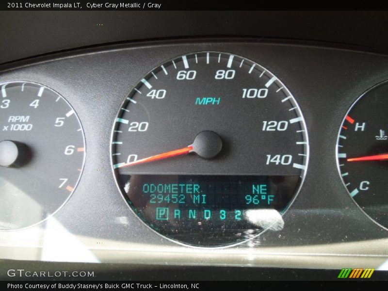Cyber Gray Metallic / Gray 2011 Chevrolet Impala LT
