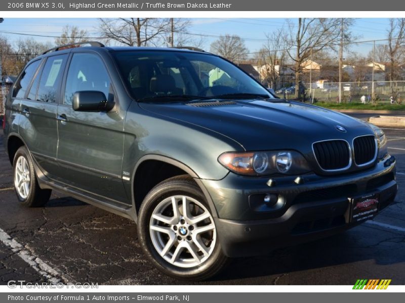 Highland Green Metallic / Truffle Brown Dakota Leather 2006 BMW X5 3.0i