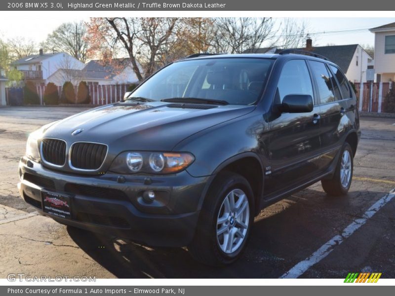 Highland Green Metallic / Truffle Brown Dakota Leather 2006 BMW X5 3.0i