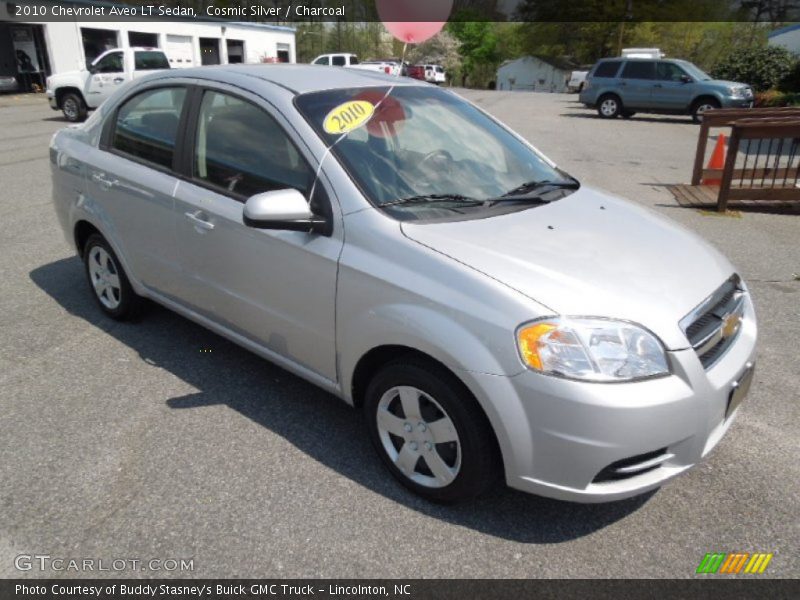 Cosmic Silver / Charcoal 2010 Chevrolet Aveo LT Sedan