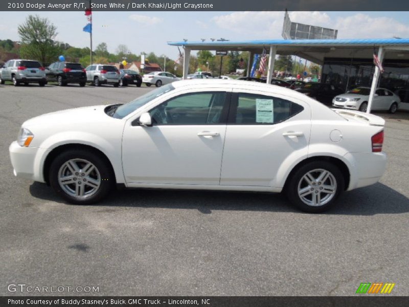 Stone White / Dark Khaki/Light Graystone 2010 Dodge Avenger R/T