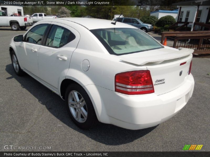 Stone White / Dark Khaki/Light Graystone 2010 Dodge Avenger R/T