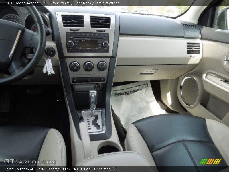 Stone White / Dark Khaki/Light Graystone 2010 Dodge Avenger R/T