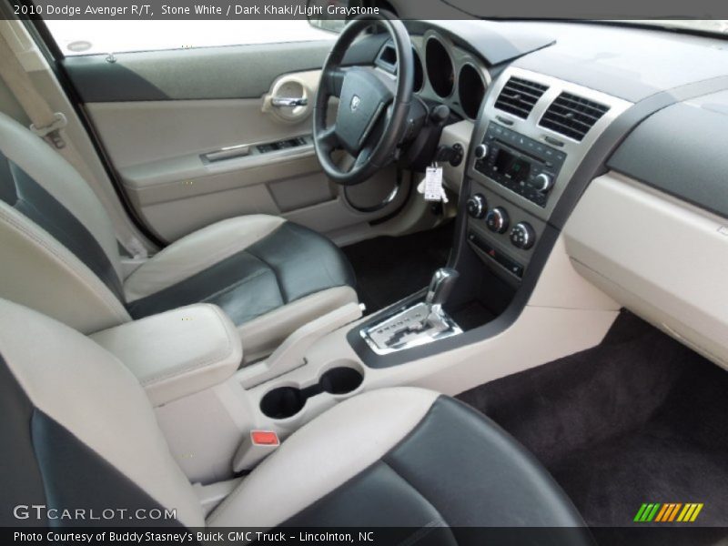 Stone White / Dark Khaki/Light Graystone 2010 Dodge Avenger R/T