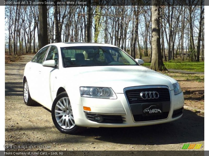 Arctic White / Beige 2006 Audi A6 3.2 quattro Sedan