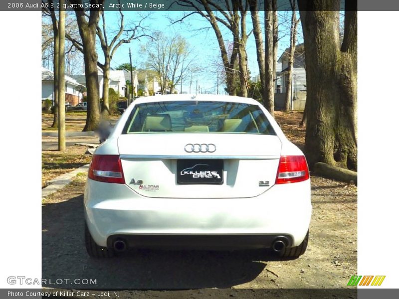 Arctic White / Beige 2006 Audi A6 3.2 quattro Sedan