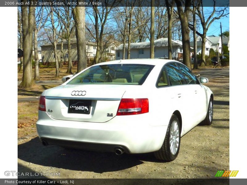 Arctic White / Beige 2006 Audi A6 3.2 quattro Sedan