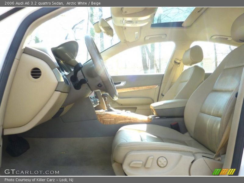 Arctic White / Beige 2006 Audi A6 3.2 quattro Sedan