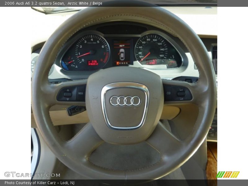 Arctic White / Beige 2006 Audi A6 3.2 quattro Sedan