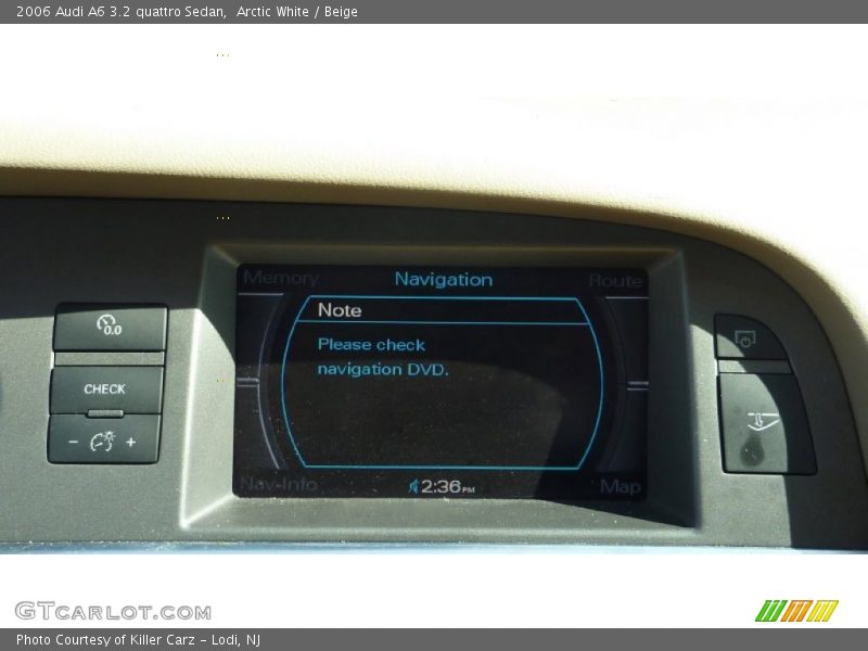 Arctic White / Beige 2006 Audi A6 3.2 quattro Sedan