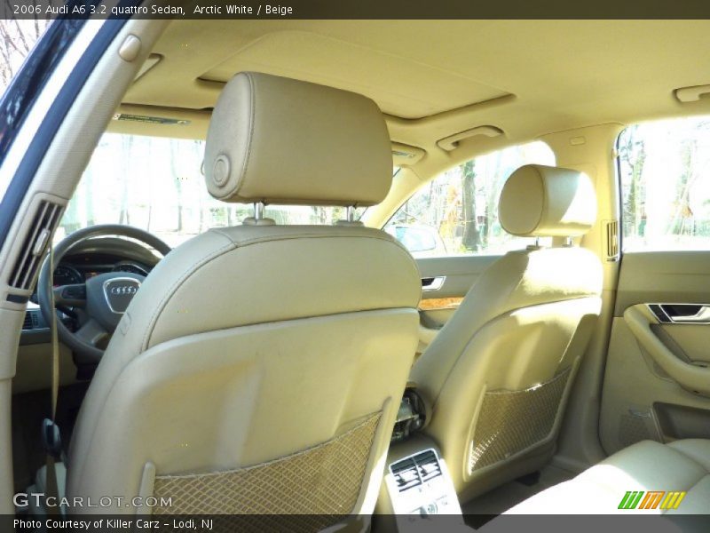 Arctic White / Beige 2006 Audi A6 3.2 quattro Sedan