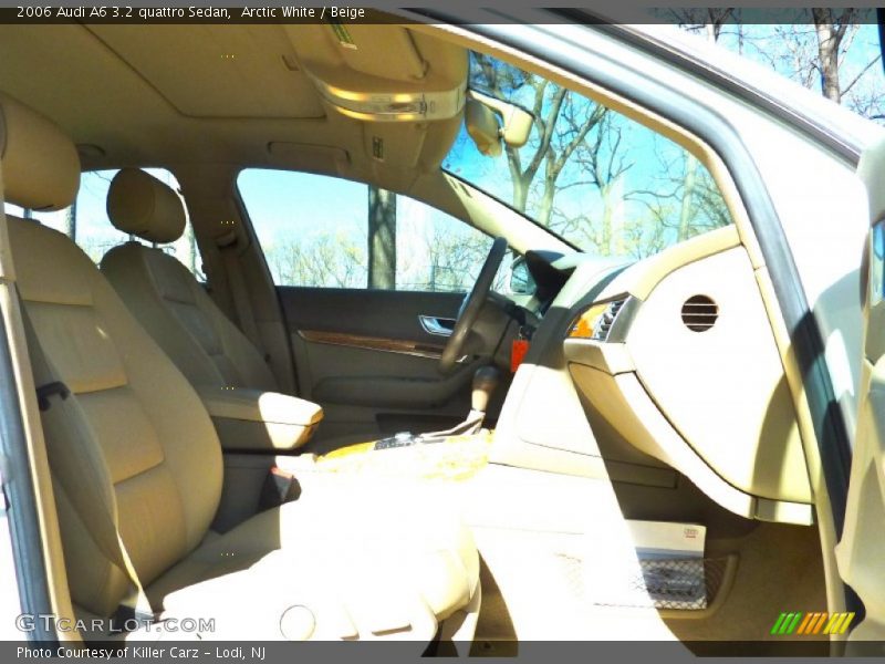 Arctic White / Beige 2006 Audi A6 3.2 quattro Sedan