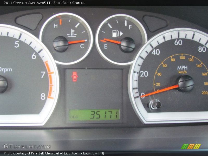 Sport Red / Charcoal 2011 Chevrolet Aveo Aveo5 LT