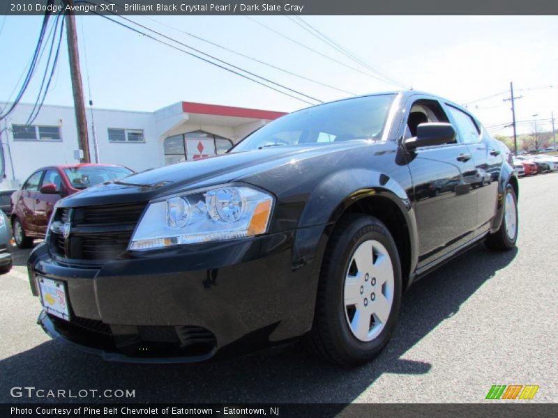 Brilliant Black Crystal Pearl / Dark Slate Gray 2010 Dodge Avenger SXT