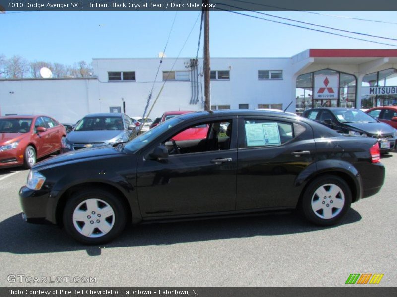 Brilliant Black Crystal Pearl / Dark Slate Gray 2010 Dodge Avenger SXT