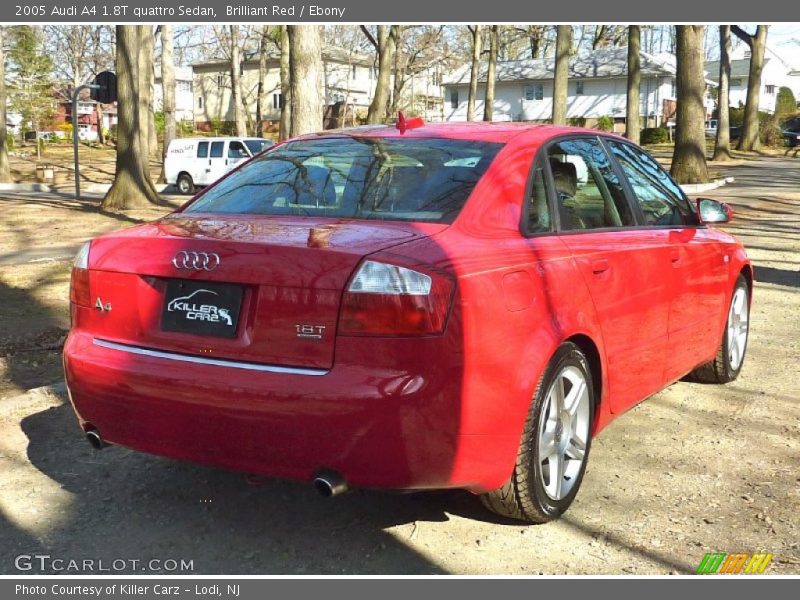 Brilliant Red / Ebony 2005 Audi A4 1.8T quattro Sedan