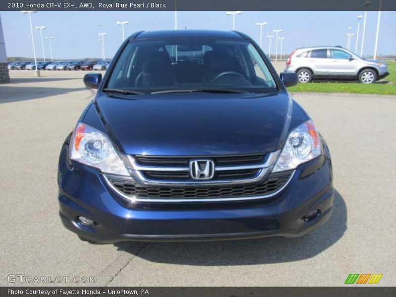 Royal Blue Pearl / Black 2010 Honda CR-V EX-L AWD