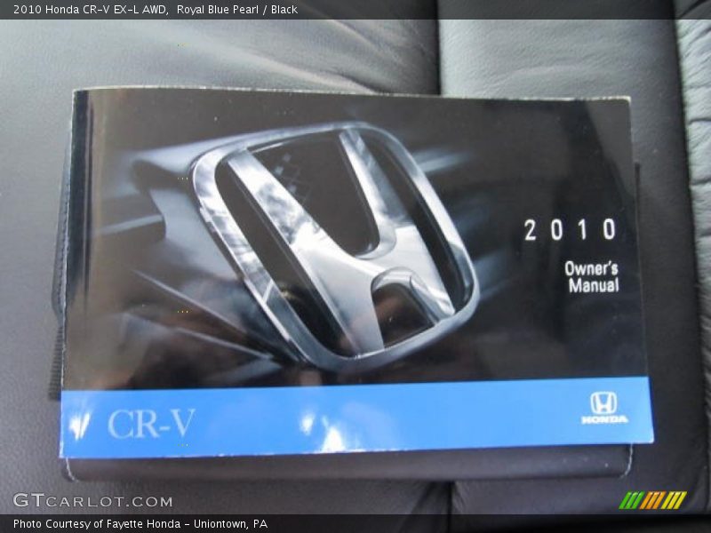 Royal Blue Pearl / Black 2010 Honda CR-V EX-L AWD
