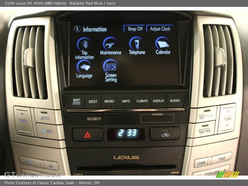 Matador Red Mica / Ivory 2008 Lexus RX 400h AWD Hybrid