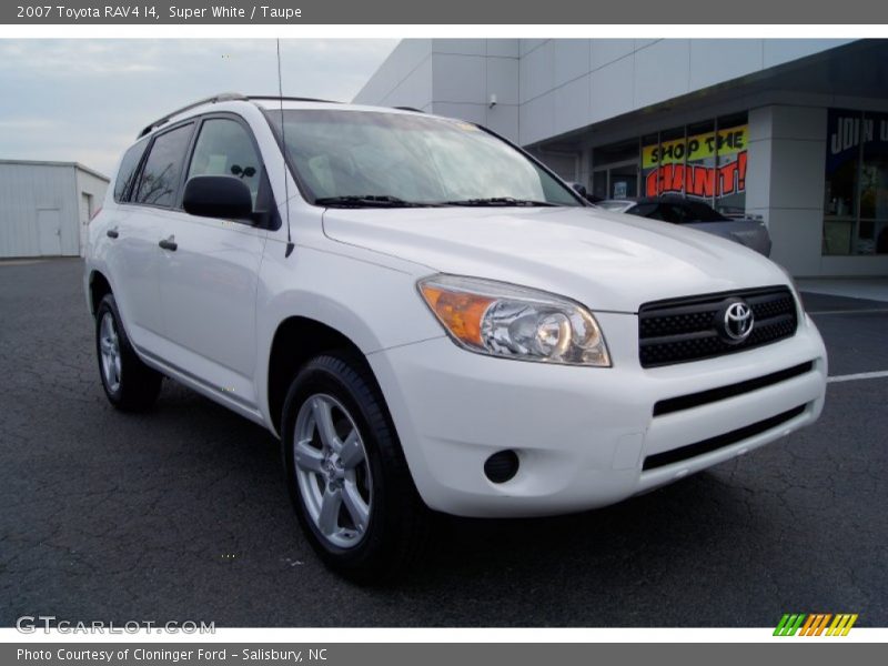 Super White / Taupe 2007 Toyota RAV4 I4