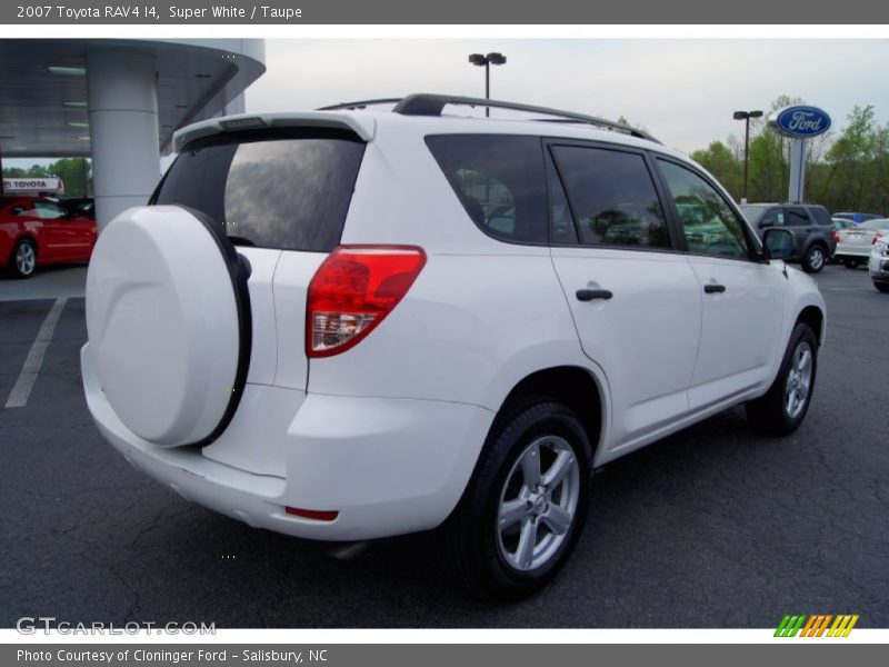 Super White / Taupe 2007 Toyota RAV4 I4