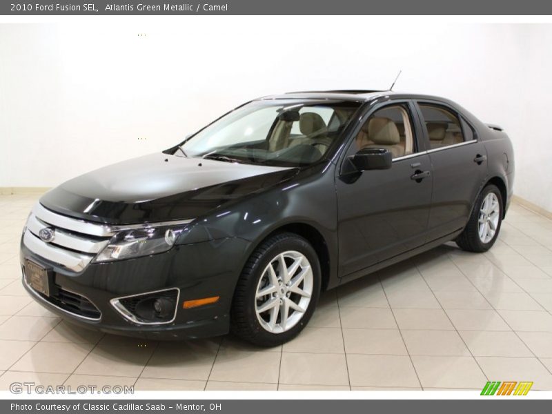 Atlantis Green Metallic / Camel 2010 Ford Fusion SEL