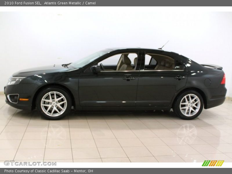 Atlantis Green Metallic / Camel 2010 Ford Fusion SEL