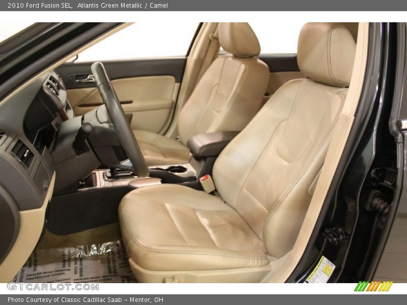 Atlantis Green Metallic / Camel 2010 Ford Fusion SEL