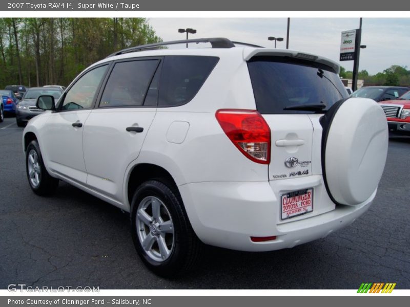 Super White / Taupe 2007 Toyota RAV4 I4