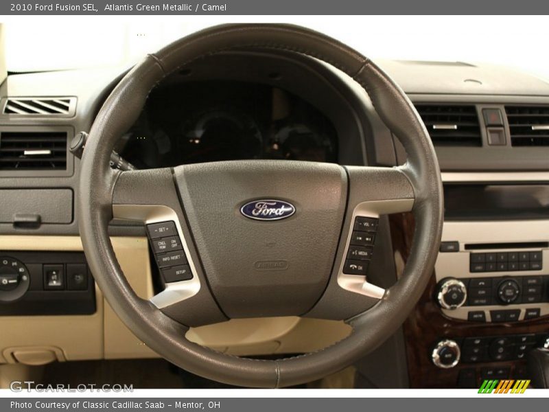 Atlantis Green Metallic / Camel 2010 Ford Fusion SEL