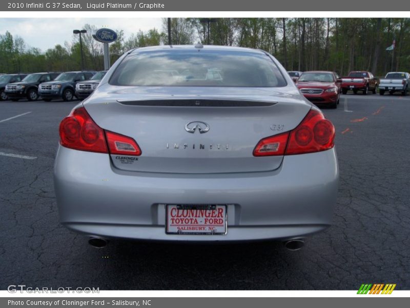 Liquid Platinum / Graphite 2010 Infiniti G 37 Sedan