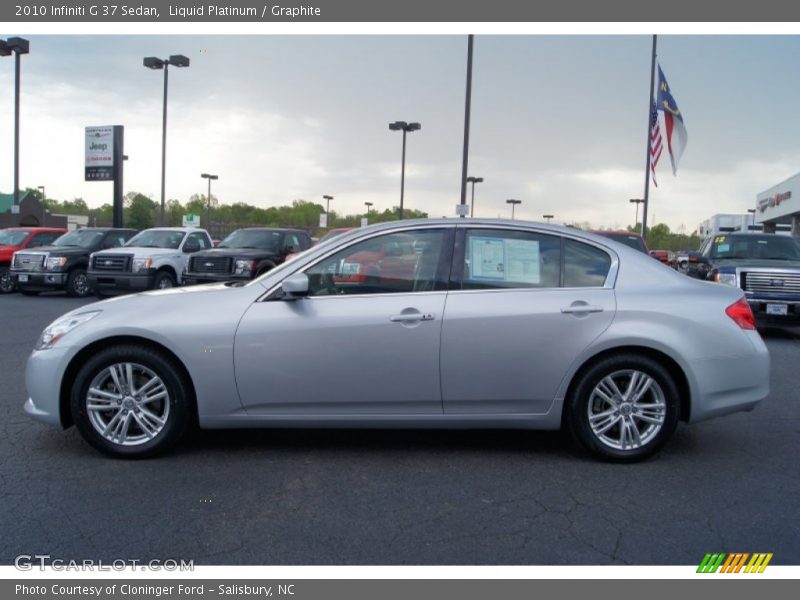 Liquid Platinum / Graphite 2010 Infiniti G 37 Sedan