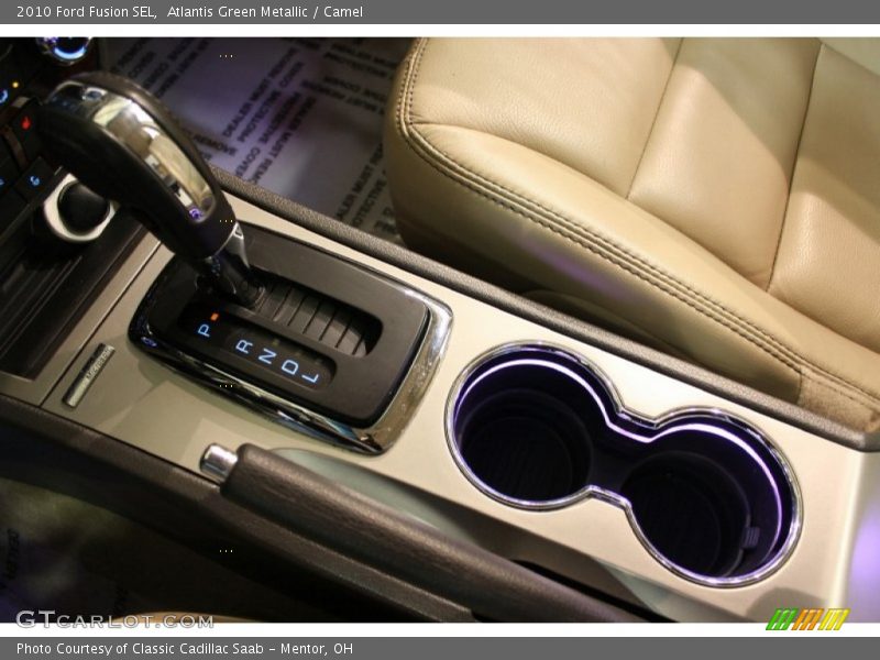 Atlantis Green Metallic / Camel 2010 Ford Fusion SEL