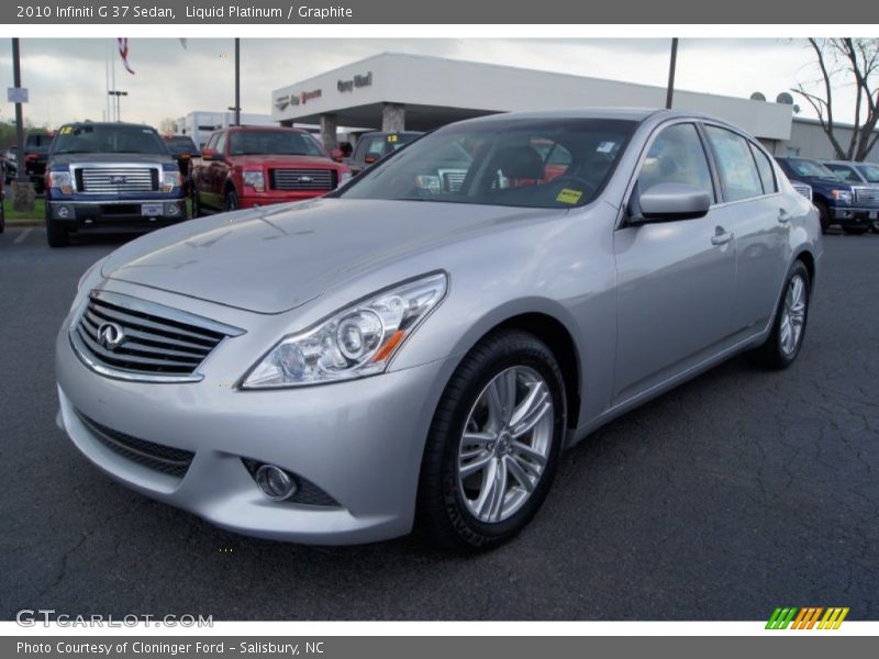 Liquid Platinum / Graphite 2010 Infiniti G 37 Sedan