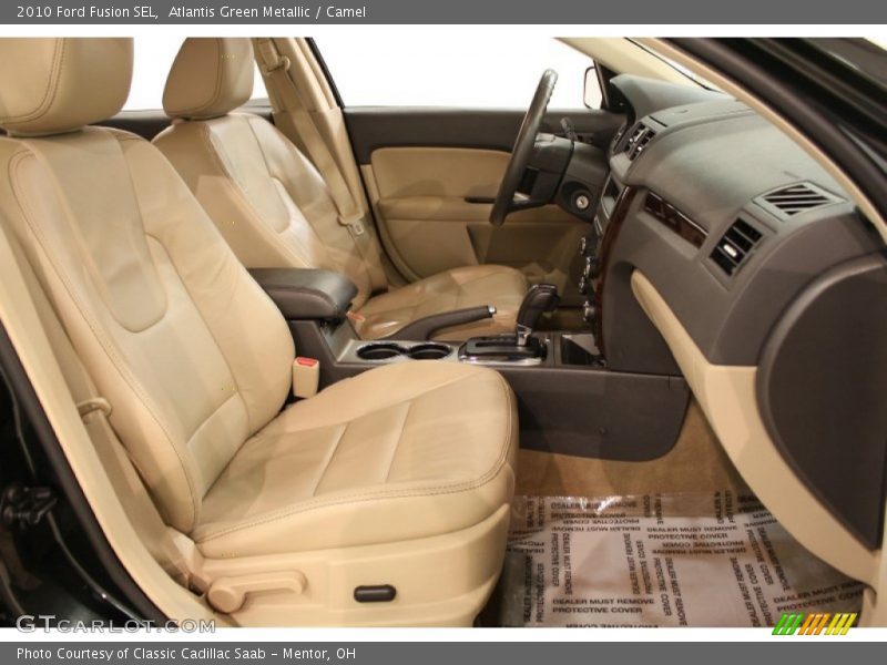 Atlantis Green Metallic / Camel 2010 Ford Fusion SEL