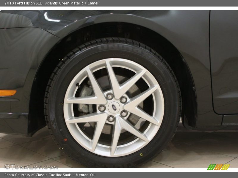 Atlantis Green Metallic / Camel 2010 Ford Fusion SEL