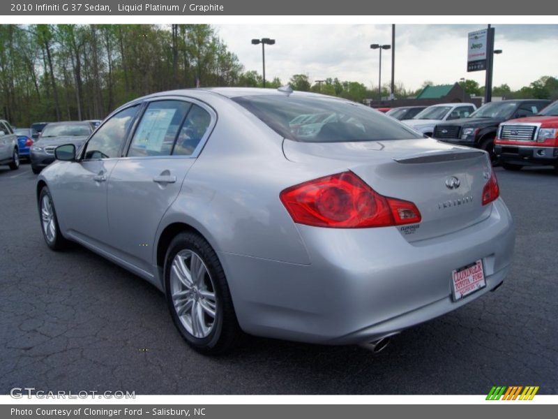 Liquid Platinum / Graphite 2010 Infiniti G 37 Sedan