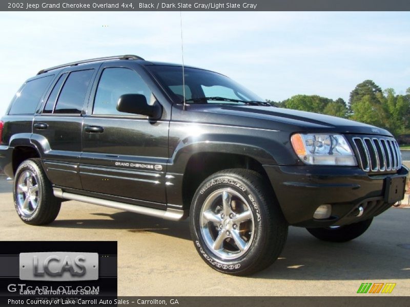 Black / Dark Slate Gray/Light Slate Gray 2002 Jeep Grand Cherokee Overland 4x4