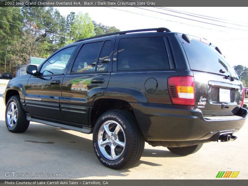 Black / Dark Slate Gray/Light Slate Gray 2002 Jeep Grand Cherokee Overland 4x4