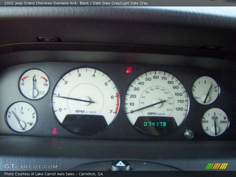  2002 Grand Cherokee Overland 4x4 Overland 4x4 Gauges