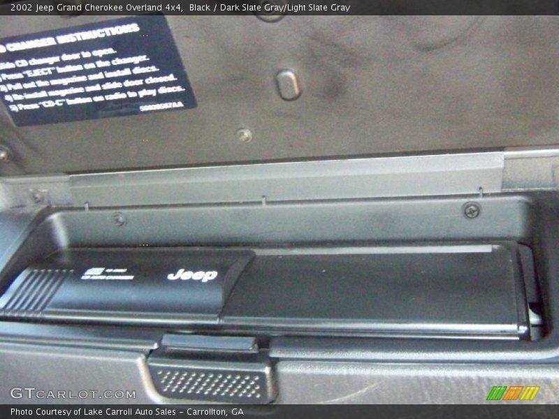 Black / Dark Slate Gray/Light Slate Gray 2002 Jeep Grand Cherokee Overland 4x4