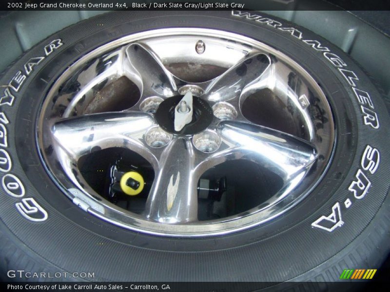 Black / Dark Slate Gray/Light Slate Gray 2002 Jeep Grand Cherokee Overland 4x4