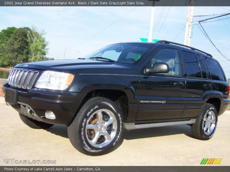 Black / Dark Slate Gray/Light Slate Gray 2002 Jeep Grand Cherokee Overland 4x4